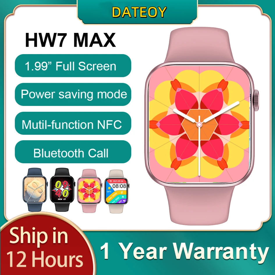 2022 NEW Original HW7 Max Smart Watch NFC Door Access Control Bluetooth Calls Smartwatch Men Women Fitness Bracelet Watch7 Pro
2022 NEW Original HW7 Max Smart Watch NFC Door Access Control Bluetooth Calls Smartwatch Men Women Fitness Bracelet Watch7 Pro