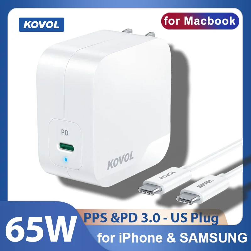 Зарядное устройство Kovol, 65 Вт, GaN PD3.0 PPS 25 Вт, быстрое зарядное устройство для iPhone 13 12 Pro Max, для Xiaomi S22 S21 S20, зарядное устройство для Samsung
Зарядное устройство Kovol, 65 Вт, GaN PD3.0 PPS 25 Вт, быстрое зарядное устройство для iPhone 13 12 Pro Max, для Xiaomi S22 S21 S20, зарядное устройство для Samsung