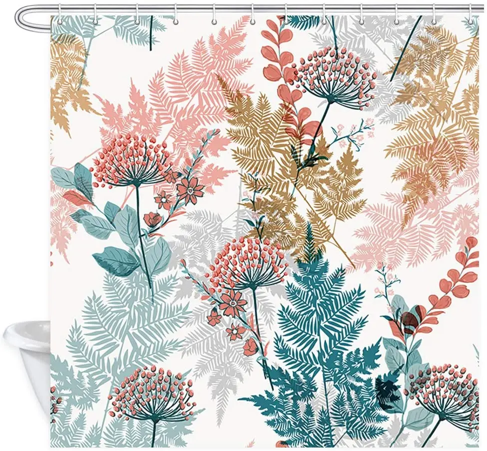 Tropical Floral Shower Curtain Set Beautiful Garden Leaves Meadow Flower Bathroom Decor Polyester Fabric Bath Curtains Hooks
Tropical Floral Shower Curtain Set Beautiful Garden Leaves Meadow Flower Bathroom Decor Polyester Fabric Bath Curtains Hooks