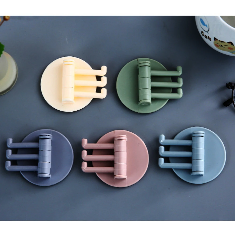 Housekeeper on wall Creative Traceless Paste 3 Branch Rotary Household Wall Hanger Bathroom storage Hooks For home and kitchen
Housekeeper on wall Creative Traceless Paste 3 Branch Rotary Household Wall Hanger Bathroom storage Hooks For home and kitchen