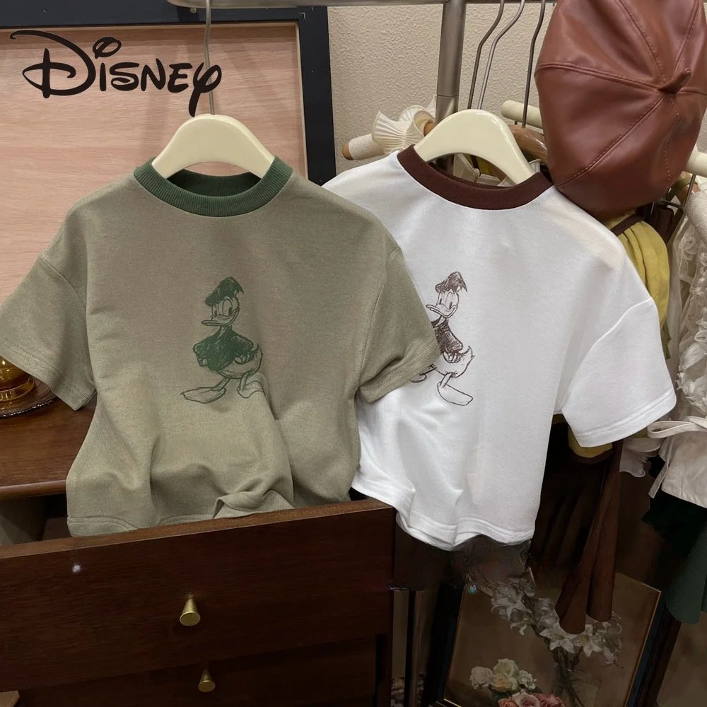 Childrens Clothing Disney Donald Duck 2023 Summer Childrens Clothing Cute Fashion Kids Clothes Short Sleeve O-Neck T-Shirt
Childrens Clothing Disney Donald Duck 2023 Summer Childrens Clothing Cute Fashion Kids Clothes Short Sleeve O-Neck T-Shirt