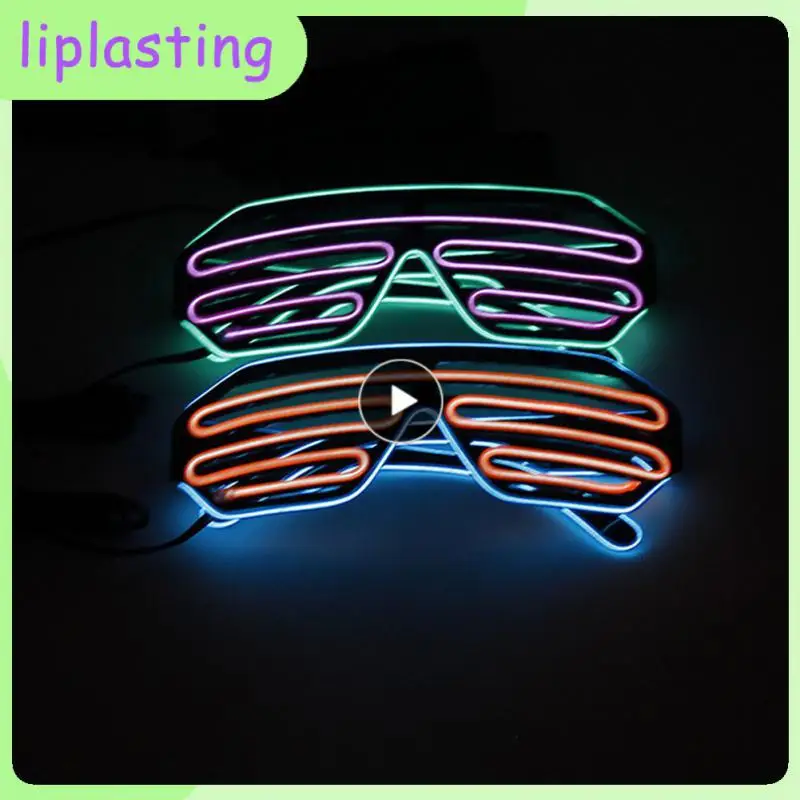 Blinds Glasses LED Glowing Glasses Vintage Punk Goggles Men Women Halloween Luminous Neon Christmas Party Flashing Colorful Ligh 
Blinds Glasses LED Glowing Glasses Vintage Punk Goggles Men Women Halloween Luminous Neon Christmas Party Flashing Colorful Ligh