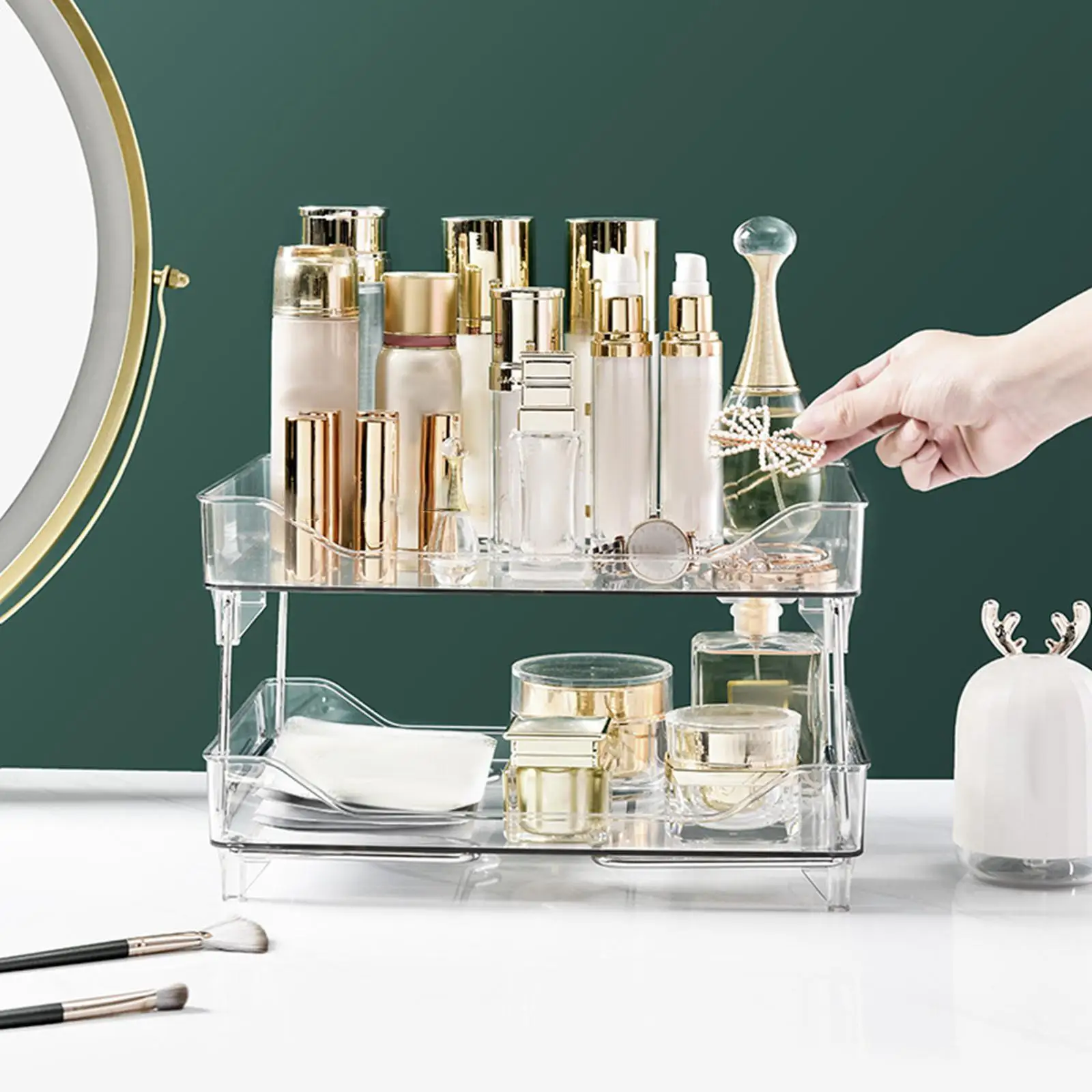 Складной органайзер для ванной комнаты, стойка для хранения косметики
Складной органайзер для ванной комнаты, стойка для хранения косметики