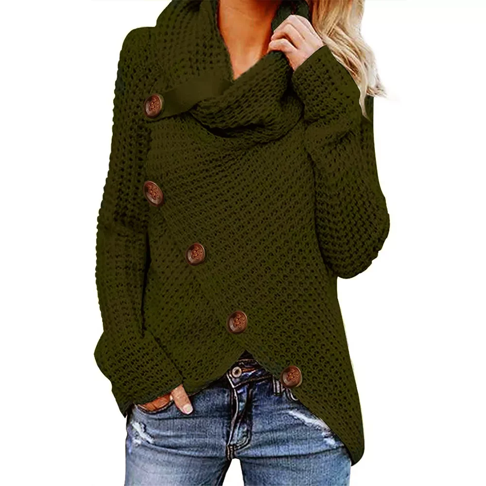 Sleeve Winter Warm Woman Pullovers Clothes Solid Sweater O-Neck Buttons 2022 Fashion Autumn Elegant Casual Women Sweaters
Sleeve Winter Warm Woman Pullovers Clothes Solid Sweater O-Neck Buttons 2022 Fashion Autumn Elegant Casual Women Sweaters