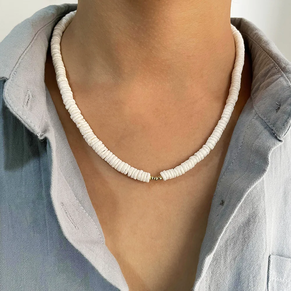 Minar Bohemian White Coral Beaded Chain Chokers Necklaces for Women Shell Brass Gold Beads Chain Necklace Summer Beach Jewelry
Minar Bohemian White Coral Beaded Chain Chokers Necklaces for Women Shell Brass Gold Beads Chain Necklace Summer Beach Jewelry