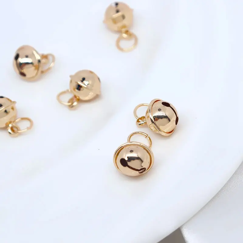 4PCS Gold Filled 11mm Bell Pendant DIY Handmade Jewelry Pendant Material Bracelet Necklace Pendant Anklet Accessories
4PCS Gold Filled 11mm Bell Pendant DIY Handmade Jewelry Pendant Material Bracelet Necklace Pendant Anklet Accessories