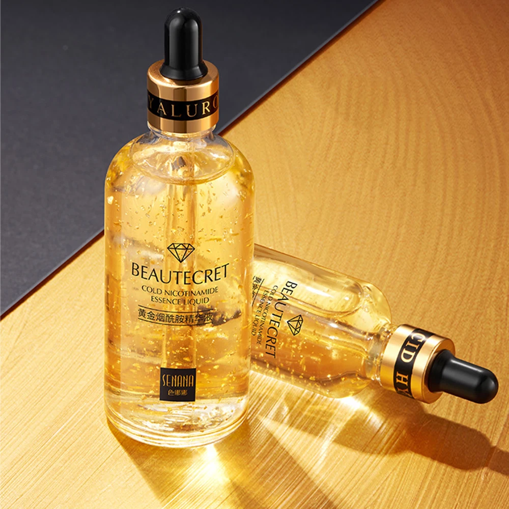 24K Gold Niacinamide Face Essence Moisturizing Anti-aging&Wrinkle Hyaluronic Acid Serum Shrinks Pores Repairs Dry Loose Skin
24K Gold Niacinamide Face Essence Moisturizing Anti-aging&Wrinkle Hyaluronic Acid Serum Shrinks Pores Repairs Dry Loose Skin