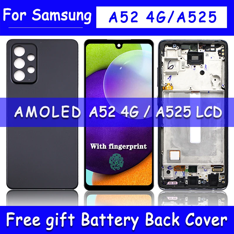 6.5'' Original LCD for Samsung Galaxy A52 4G A525 A525F LCD Display Touch Screen Digitizer Parts For Samsung A52 5G A526 lcd
6.5'' Original LCD for Samsung Galaxy A52 4G A525 A525F LCD Display Touch Screen Digitizer Parts For Samsung A52 5G A526 lcd