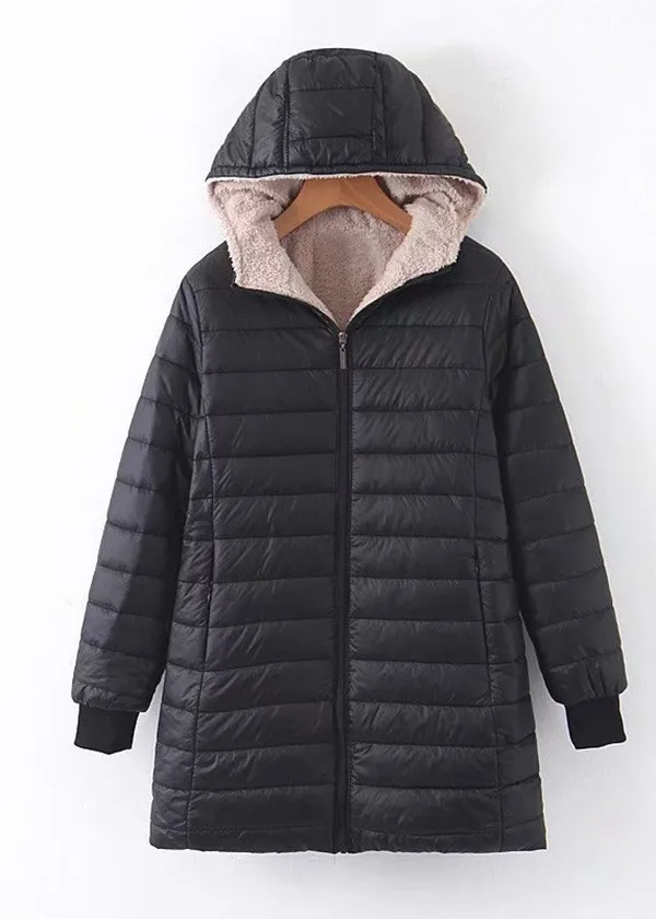 Ladies Coat Warm Pocket Side Zipper Fleece Jacket Hooded Jacket Winter Winter Jackets Dresses Women Puffy Vest Women 
Ladies Coat Warm Pocket Side Zipper Fleece Jacket Hooded Jacket Winter Winter Jackets Dresses Women Puffy Vest Women