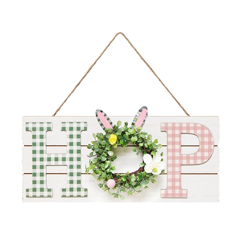 Wooden Easter Bunny Hanging Sign Wreath - Rustic Home Door Decoration Gift For Garden Yard Indoor Outdoor Holiday
Wooden Easter Bunny Hanging Sign Wreath - Rustic Home Door Decoration Gift For Garden Yard Indoor Outdoor Holiday