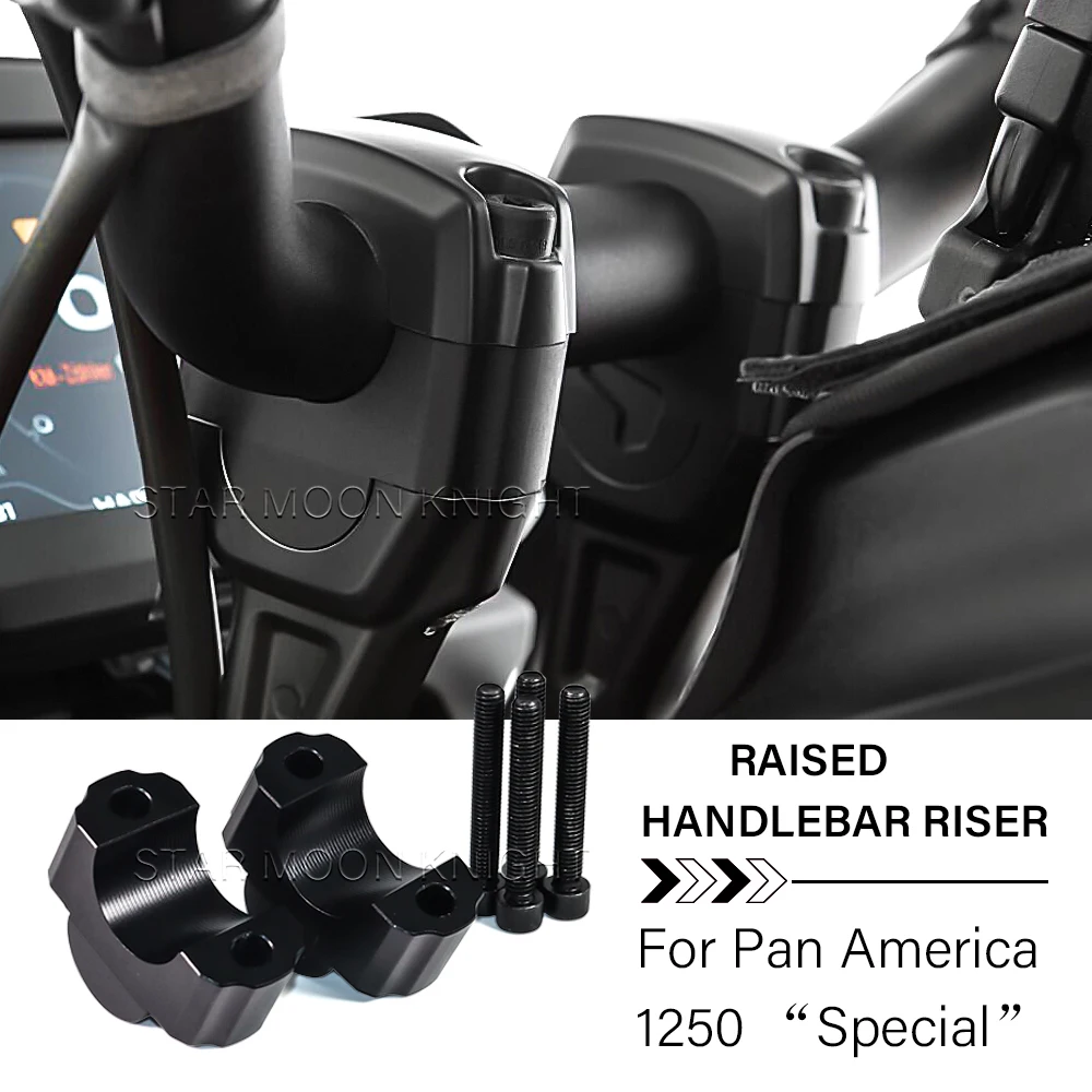 Motorcycle Handlebar Riser Heightening Handlebar 25mm Extension Adapter For RA1250 PA1250 Pan America1250 1250 S Special 2021 -
Motorcycle Handlebar Riser Heightening Handlebar 25mm Extension Adapter For RA1250 PA1250 Pan America1250 1250 S Special 2021 -