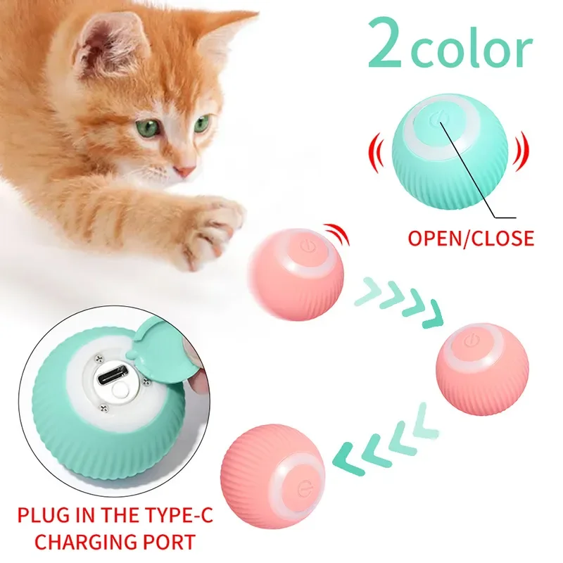 Balle à chat électrique intelligente, roulement automatique, chargement USB, entraînement interactif, chaton Mobile, jeu d
Balle à chat électrique intelligente, roulement automatique, chargement USB, entraînement interactif, chaton Mobile, jeu d