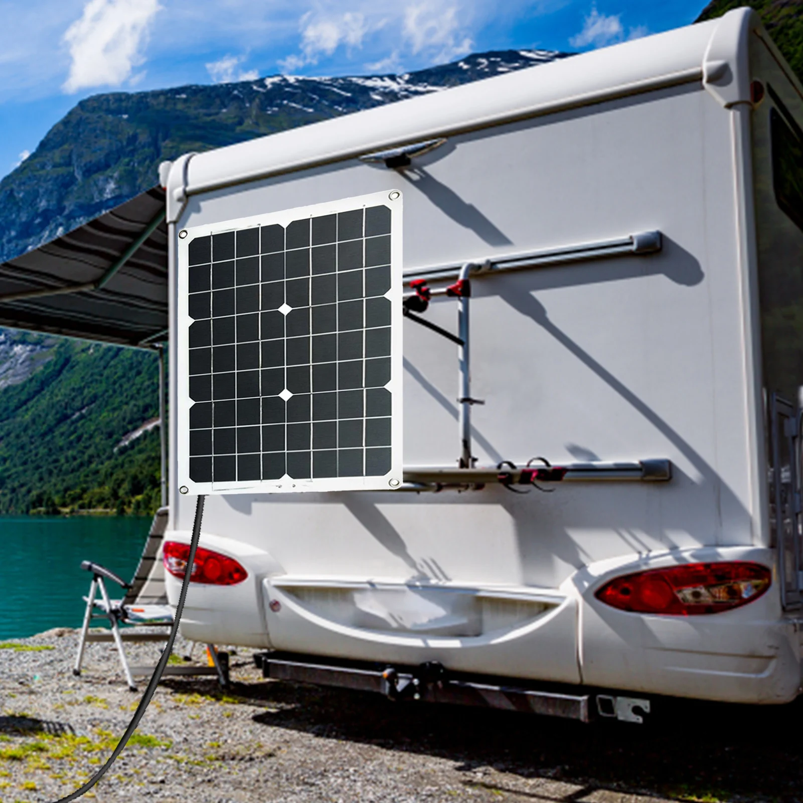 12V Monocrystalline Solar Panel Kit Multi-Function 30A Charge Controller With Alligator Clip 300W Solar Inverter For Home RV
12V Monocrystalline Solar Panel Kit Multi-Function 30A Charge Controller With Alligator Clip 300W Solar Inverter For Home RV