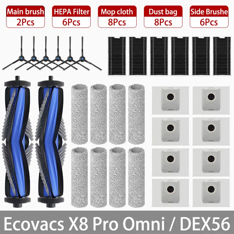 Запасные части для робота-пылесоса Ecovacs X8 Pro Omni
Запасные части для робота-пылесоса Ecovacs X8 Pro Omni