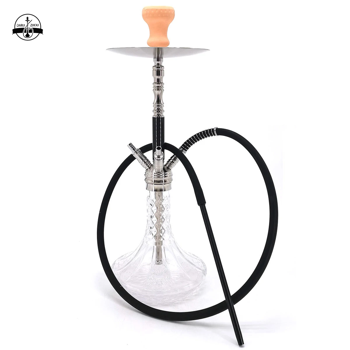 

Shisha Hookah Stainless Steel Four-pipe Resin Large Smoke Pot Smoking Set Chicha Accessories Glass Vaporesso Tobacco Pipe Smok