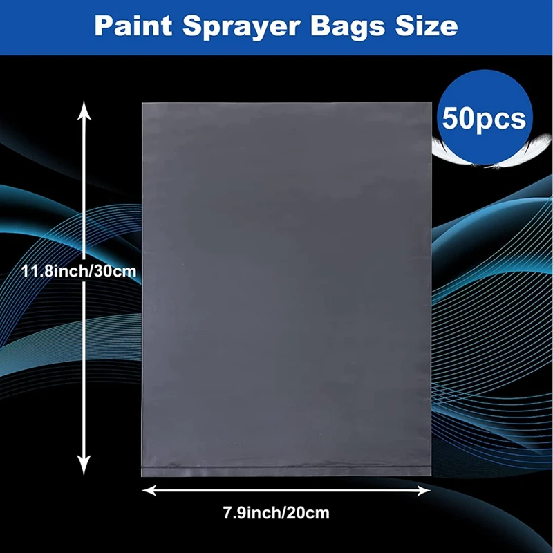 50 Pcs Paint Sprayer Clear Spray Bags Sprayer For HVLP Paint Sprayer Parts Accessories
50 Pcs Paint Sprayer Clear Spray Bags Sprayer For HVLP Paint Sprayer Parts Accessories