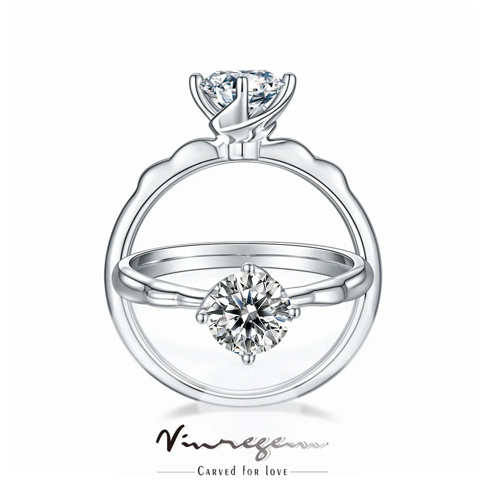 Vinregem 925 Sterling Silver 100% Pass Test Diamond Wedding Engagement D Moissanite Ring for Women Promise Gift Dropshipping
Vinregem 925 Sterling Silver 100% Pass Test Diamond Wedding Engagement D Moissanite Ring for Women Promise Gift Dropshipping