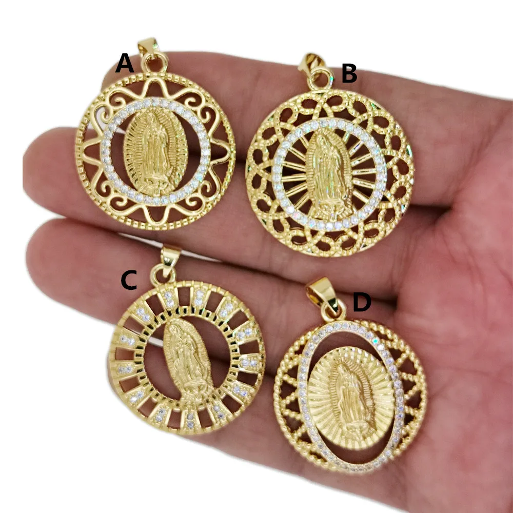 Fashion Carve Patterns Round Catholic Jesus Virgin Mary Pendant Fine Jewelry Making Necklace Amulet Accessories Gift
Fashion Carve Patterns Round Catholic Jesus Virgin Mary Pendant Fine Jewelry Making Necklace Amulet Accessories Gift