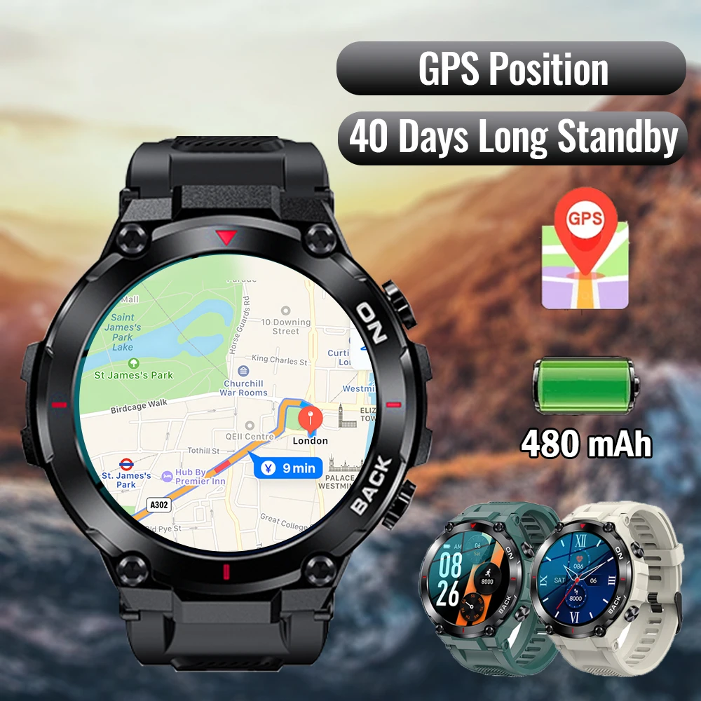 GPS Position Smart Watch Outdoor Sports Watch Fitness Tracker Bracelet IP68 Waterproof Heart Rate Health Monitor GPS Smartwatch
GPS Position Smart Watch Outdoor Sports Watch Fitness Tracker Bracelet IP68 Waterproof Heart Rate Health Monitor GPS Smartwatch