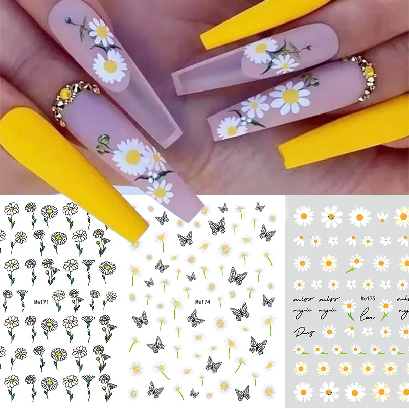 Fashion Nail Stickers Cute Little Fresh Style Daisy Series With Sticky Nail Stickers Nail Decoration
Fashion Nail Stickers Cute Little Fresh Style Daisy Series With Sticky Nail Stickers Nail Decoration