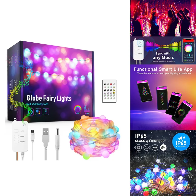 Tuya Smart Wifi Led Strip USB LED Colorful Fairy Light String App Voice Remote Control Work With Alexa Google Home
Tuya Smart Wifi Led Strip USB LED Colorful Fairy Light String App Voice Remote Control Work With Alexa Google Home