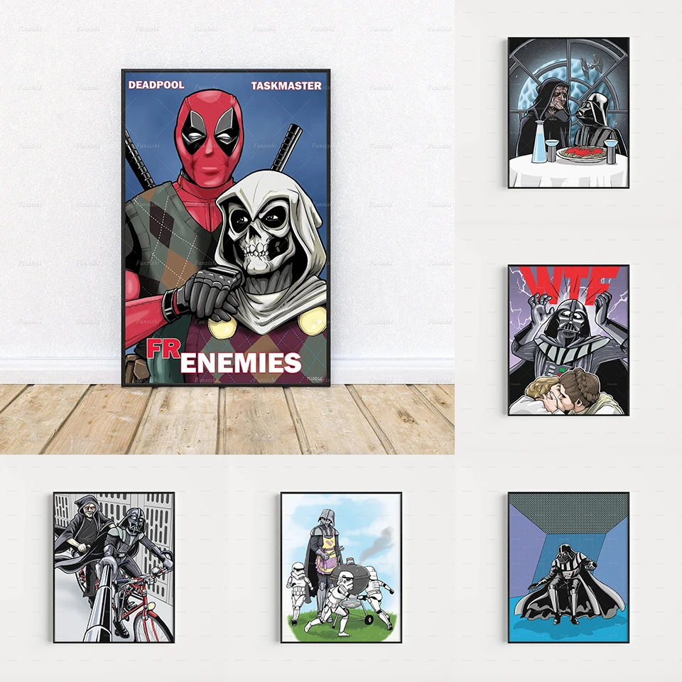 Wall Art Movie Role Canvas Painting Print Star Wars Home Decor Modular Picture Cuadros Boy Bedroom Funny Poster Birthday Gifts
Wall Art Movie Role Canvas Painting Print Star Wars Home Decor Modular Picture Cuadros Boy Bedroom Funny Poster Birthday Gifts