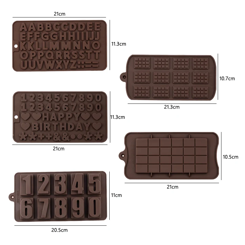 

Making Mold Kitchen Baking Tools DIY Non-stick Chocolate Waffle Silicone Mold Fudge Candy Mold Cake Decoration Tool Chocolate