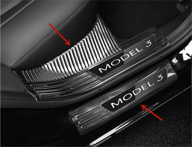 For Tesla model 3 2019-2021 stainless steel car threshold guard plate trunk threshold guard plate Anti-scratch car accessories
For Tesla model 3 2019-2021 stainless steel car threshold guard plate trunk threshold guard plate Anti-scratch car accessories