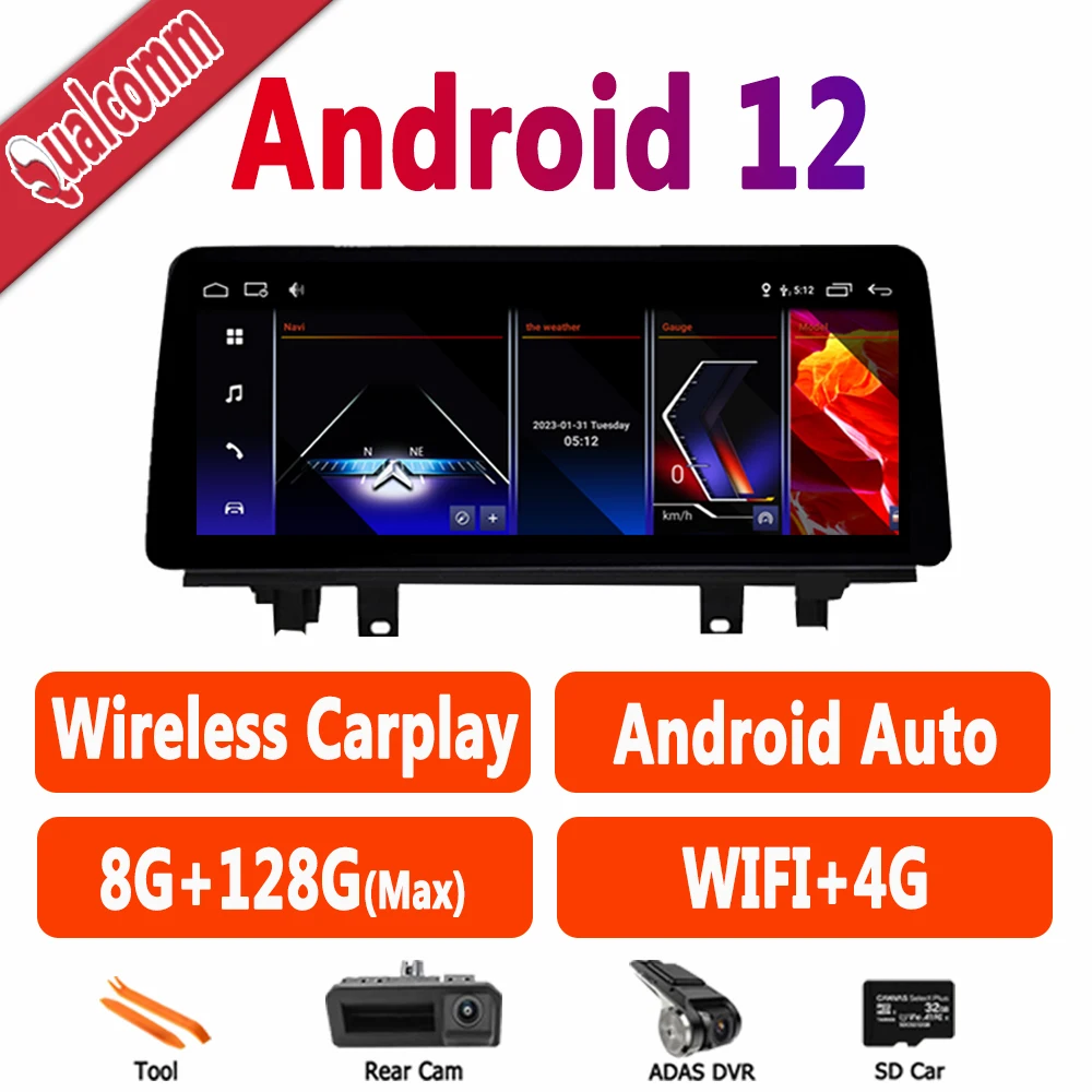 Carplay Radio Auto Central Multimedia Android 12 GPS Navigation 12.3 Inch 1920*720P For BMW X1 F48 X2 F49 2016-2017 NBT System
Carplay Radio Auto Central Multimedia Android 12 GPS Navigation 12.3 Inch 1920*720P For BMW X1 F48 X2 F49 2016-2017 NBT System