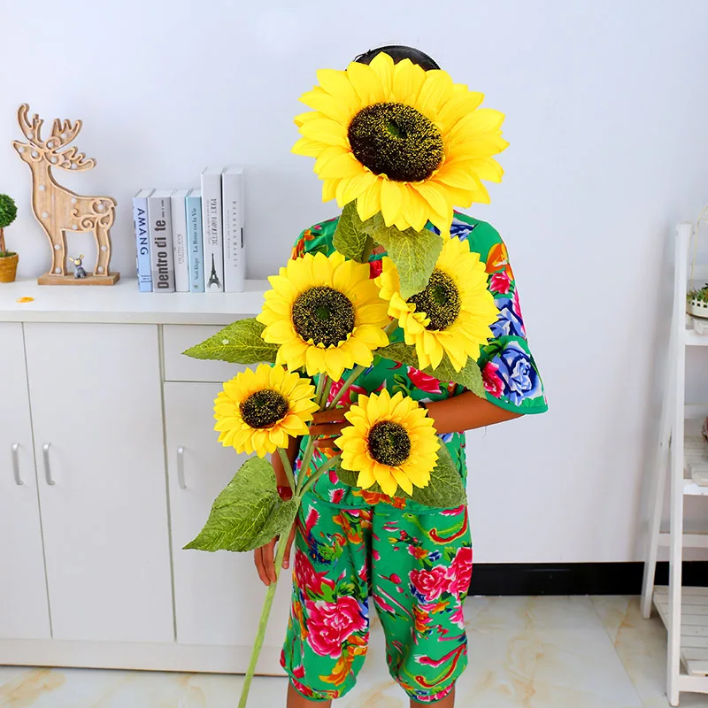 Aqumotic Huge Sunflower Decoration Artificial Flower 1pc Realistic Silk Daisies for Home Flower Arrangement Wedding Party
Aqumotic Huge Sunflower Decoration Artificial Flower 1pc Realistic Silk Daisies for Home Flower Arrangement Wedding Party