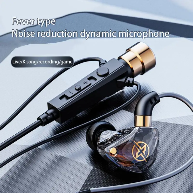 KT-02 3.5MM Jack Wired Headphone With Noise-cancelling Dynamic HD Microphone For Live Singing Recording
KT-02 3.5MM Jack Wired Headphone With Noise-cancelling Dynamic HD Microphone For Live Singing Recording