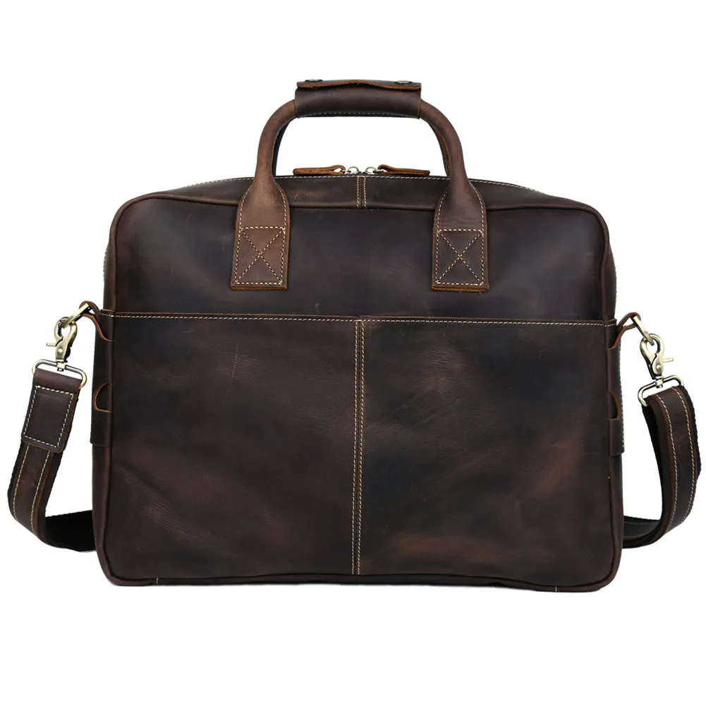 16-inch leather computer bag large-capacity business document travel bag first layer cowhide men's portable shoulder messenger
16-inch leather computer bag large-capacity business document travel bag first layer cowhide men's portable shoulder messenger