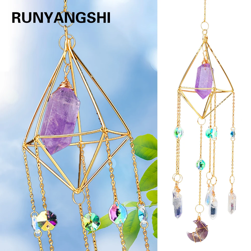 1pc Natural Amethyst Point Sun Catchers Indoor Window Energy Crystal Wind Chime Pendant Health Gift Decoration
1pc Natural Amethyst Point Sun Catchers Indoor Window Energy Crystal Wind Chime Pendant Health Gift Decoration
