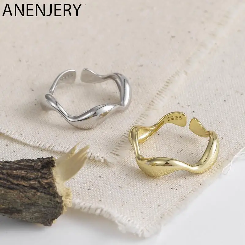 Trendy Silver Color Smooth Irregular Waves Gold Color Ring Geometric Open Finger Ring For Minimalist Accessories Gift S-R721
Trendy Silver Color Smooth Irregular Waves Gold Color Ring Geometric Open Finger Ring For Minimalist Accessories Gift S-R721