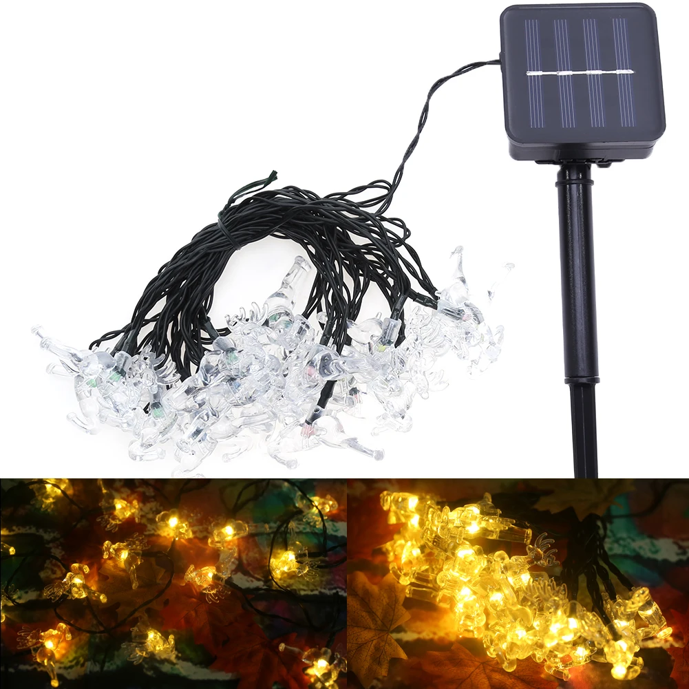 20LED Solar Fairy Lights Elk Shape String Light Christmas Garland Solar Outdoor Home Wedding New Year Decoration
20LED Solar Fairy Lights Elk Shape String Light Christmas Garland Solar Outdoor Home Wedding New Year Decoration