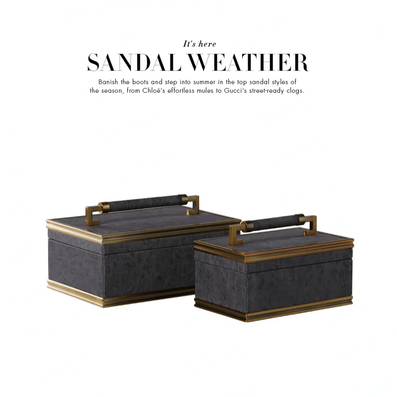 Modern Light Luxury Model Room Soft Decoration Study and Bedroom Jewelry Box Cosmetics Storage Box Home Craft Ornaments
Modern Light Luxury Model Room Soft Decoration Study and Bedroom Jewelry Box Cosmetics Storage Box Home Craft Ornaments