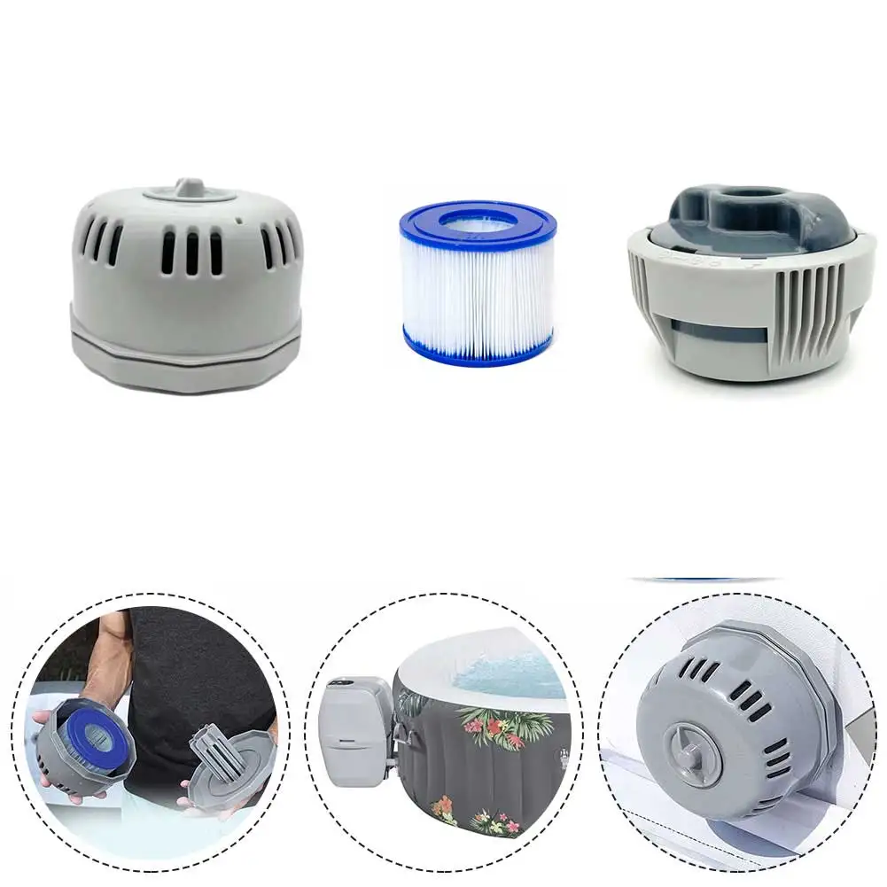 Filter Kit With Chemical Dispenser Filter Housing For Lay-Z-Spa Chemical Dispenser Hot Tub Spas Whirlpools P05345 P03821 Parts
Filter Kit With Chemical Dispenser Filter Housing For Lay-Z-Spa Chemical Dispenser Hot Tub Spas Whirlpools P05345 P03821 Parts