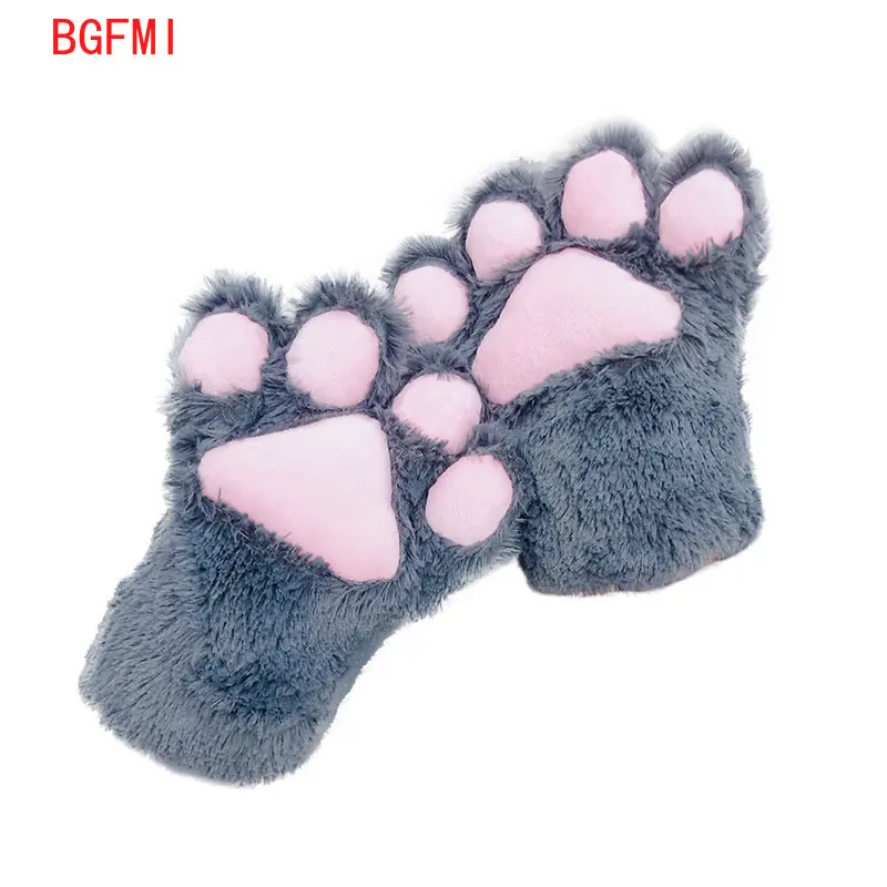 Women Cat Gloves Girls Cat Claw Paw Plush Mittens Warm Soft Plush Big Fingerless Winter Gloves for teenagers Performance props
Women Cat Gloves Girls Cat Claw Paw Plush Mittens Warm Soft Plush Big Fingerless Winter Gloves for teenagers Performance props
