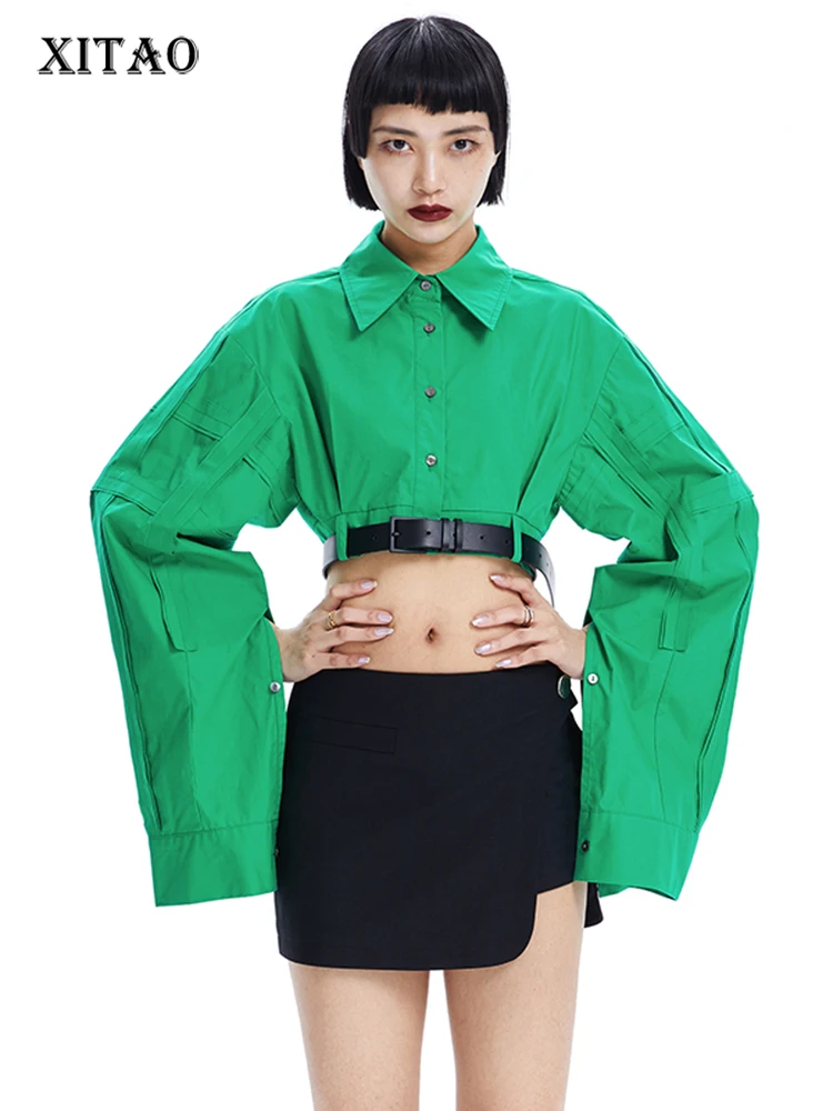 XITAO Single Breast Blouse Fashion Pleated Goddess Fan Casual Style Full Sleeve 2022 Minority Loose Elegant Shirt Top WLD7071
XITAO Single Breast Blouse Fashion Pleated Goddess Fan Casual Style Full Sleeve 2022 Minority Loose Elegant Shirt Top WLD7071
