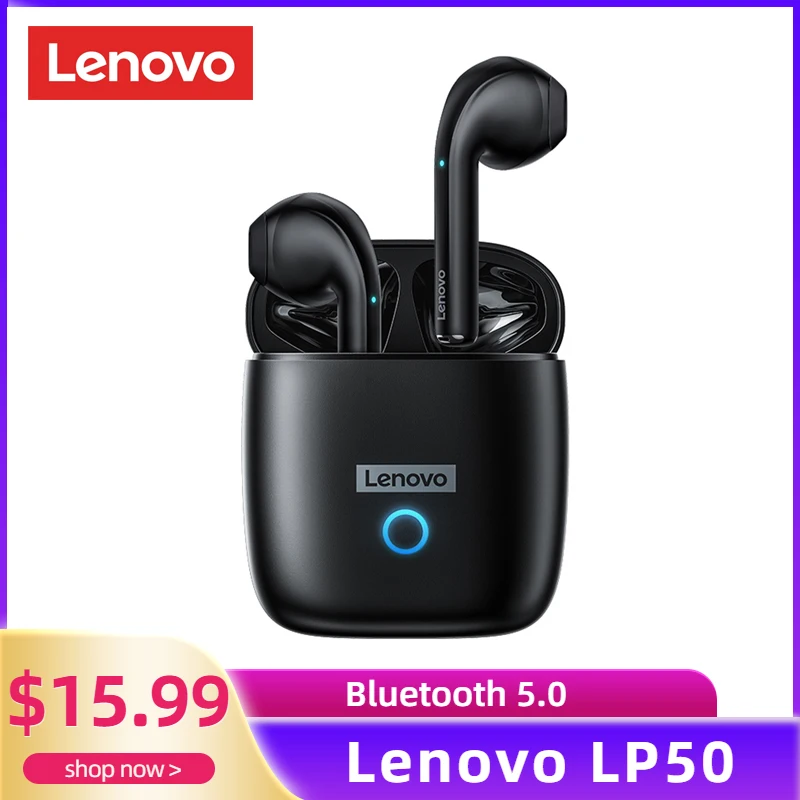 Lenovo LP50 TWS Wireless Earphone Bluetooth Waterproof Headphones Reduce Noise 9D Stereo Earbuds With Mic Long Battery Life
Lenovo LP50 TWS Wireless Earphone Bluetooth Waterproof Headphones Reduce Noise 9D Stereo Earbuds With Mic Long Battery Life