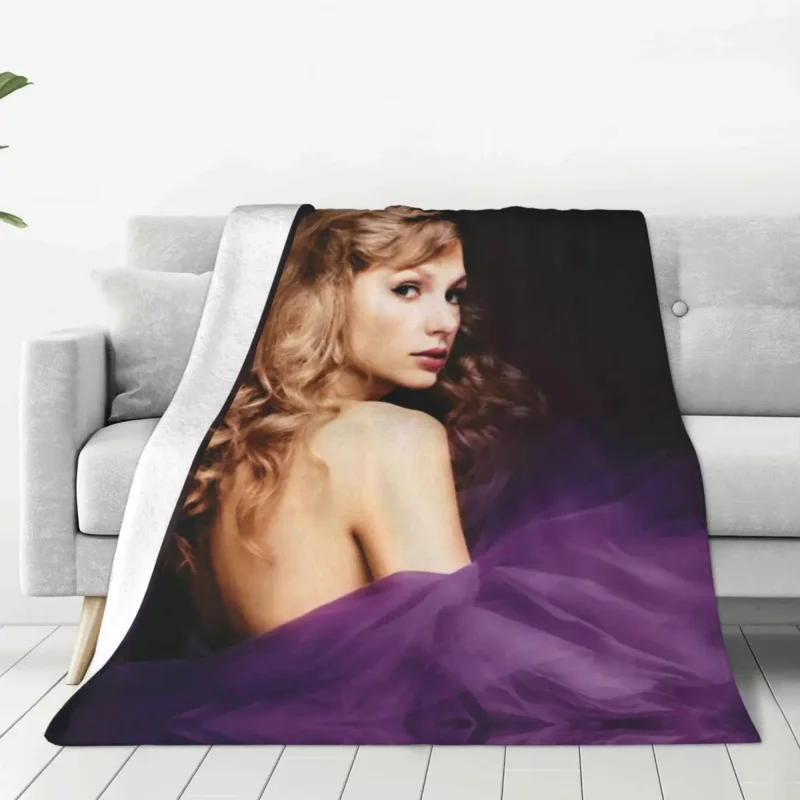 Soft Durable Blanket Travelling Taylor-Swift Bedding Throws Singer Purple Dress Flannel Bedspread Bedroom Aesthetic Sofa Cover
Soft Durable Blanket Travelling Taylor-Swift Bedding Throws Singer Purple Dress Flannel Bedspread Bedroom Aesthetic Sofa Cover