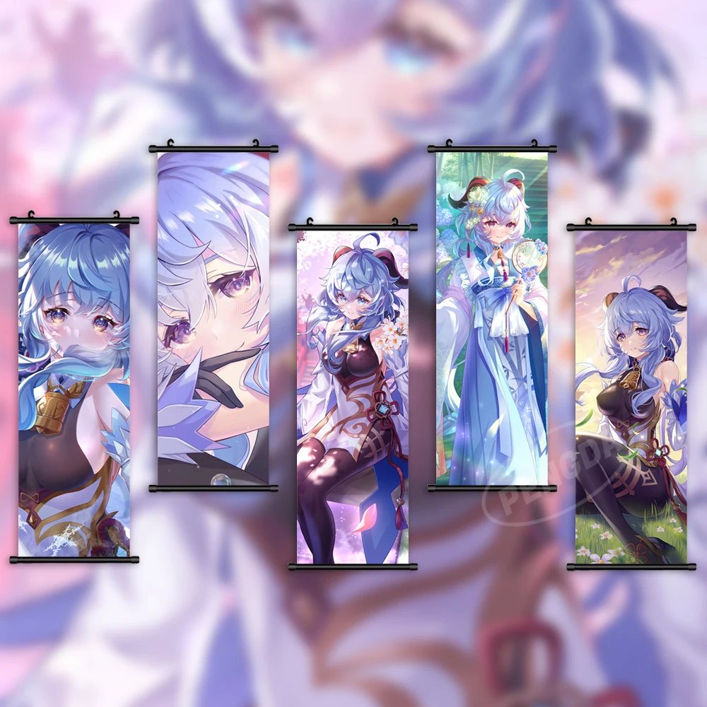 Genshin Impact Hanging Painting Modern Wall Artwork Picture Anime Scroll Print Ganyu Canvas Figure Poster Home Decor Living Room
Genshin Impact Hanging Painting Modern Wall Artwork Picture Anime Scroll Print Ganyu Canvas Figure Poster Home Decor Living Room
