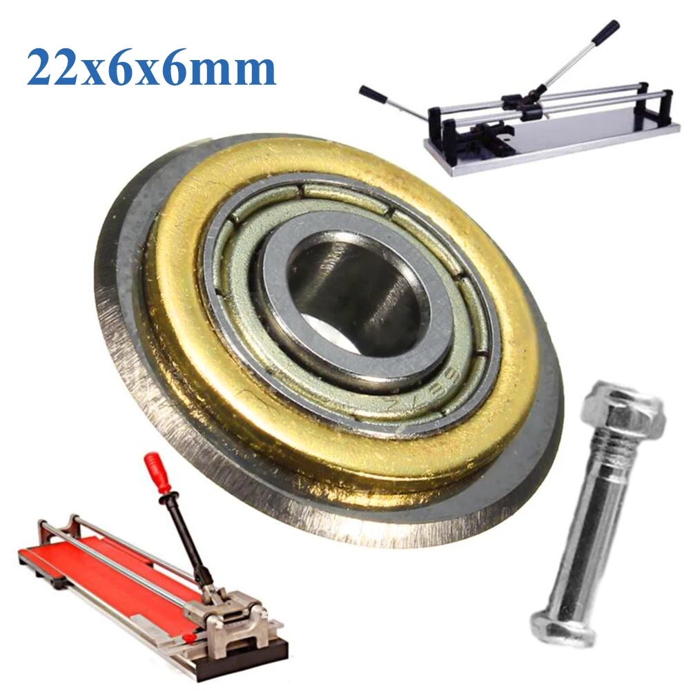 1Pcs Tile Ceramic Cutter Tungsten Carbide Bearing Glass Cutter Blade Wheel For Tile Brick Cutting Machine 22x6x6mm
1Pcs Tile Ceramic Cutter Tungsten Carbide Bearing Glass Cutter Blade Wheel For Tile Brick Cutting Machine 22x6x6mm