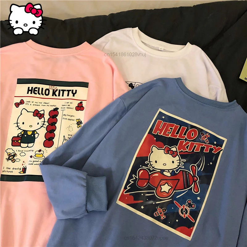 Sanrio Hello Kitty Printed Sweater Long Sleeve Pullovers Spring And Autumn 2022 Tops Casual Fashion Clothes For Women Girls Y2k
Sanrio Hello Kitty Printed Sweater Long Sleeve Pullovers Spring And Autumn 2022 Tops Casual Fashion Clothes For Women Girls Y2k