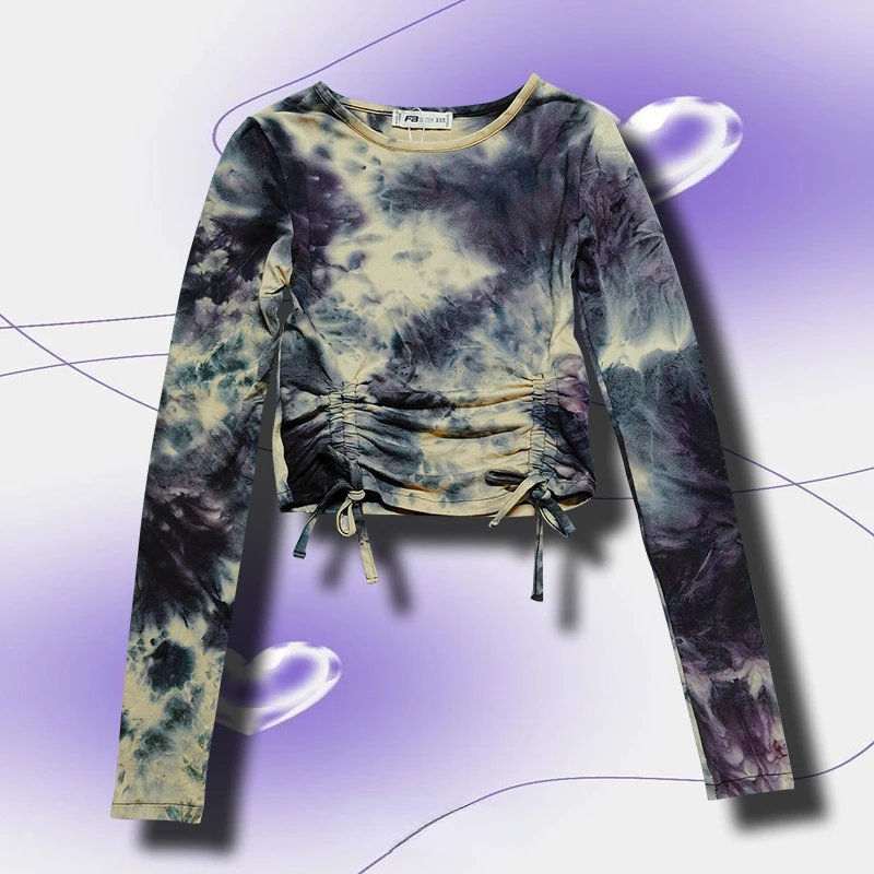 Black Y2k Lace-up Slim Waist Tees Women Folds Sexy Long Sleeve Crop Tops Tshirt American Punk Style Grunge Drawstring Camisetas
Black Y2k Lace-up Slim Waist Tees Women Folds Sexy Long Sleeve Crop Tops Tshirt American Punk Style Grunge Drawstring Camisetas