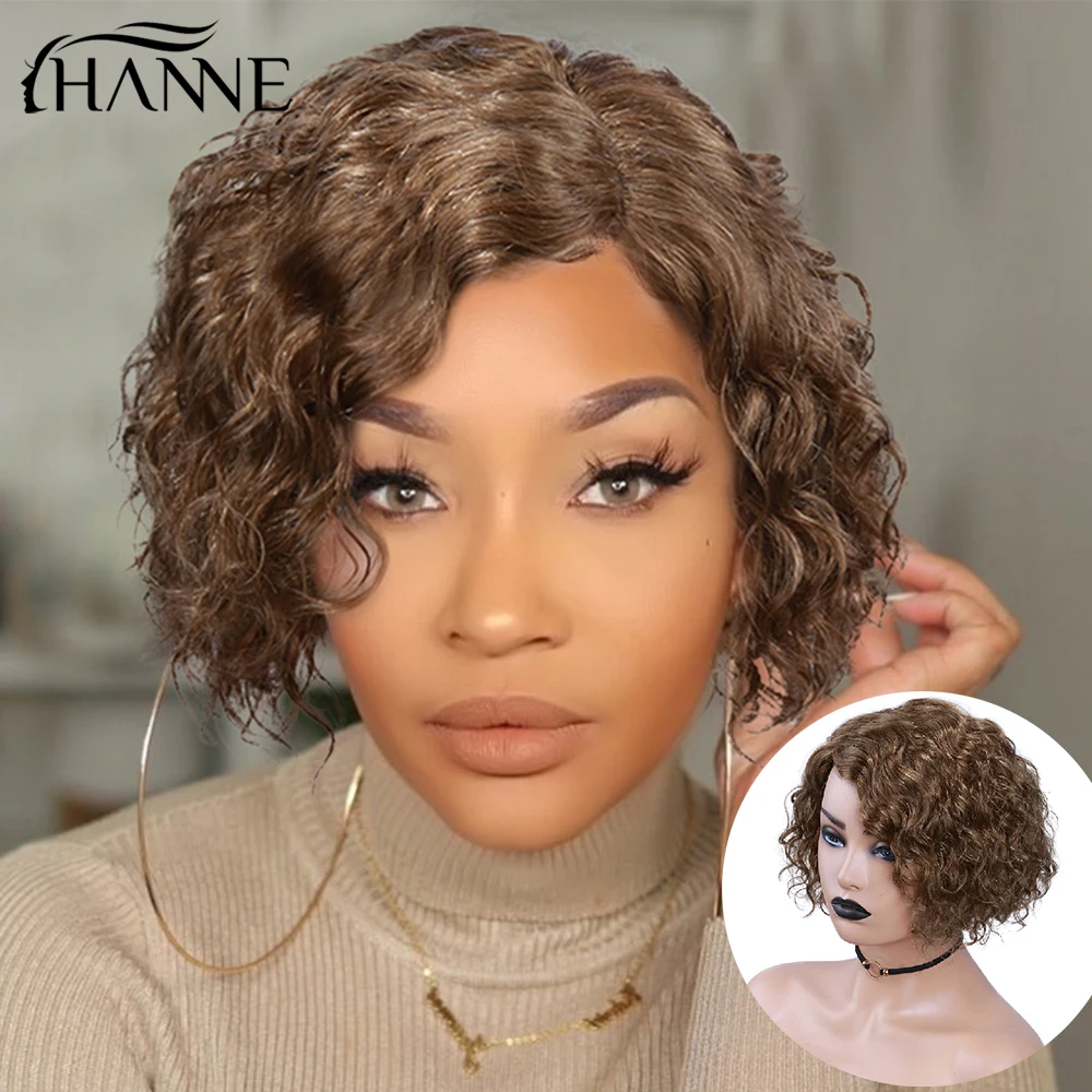 HANNE Short Curly Human Hair Wigs For Women L Part Pixie Cut Wig Human Hair Brazilian Bob Water Wave Wig Perruque Cheveux Humain
HANNE Short Curly Human Hair Wigs For Women L Part Pixie Cut Wig Human Hair Brazilian Bob Water Wave Wig Perruque Cheveux Humain