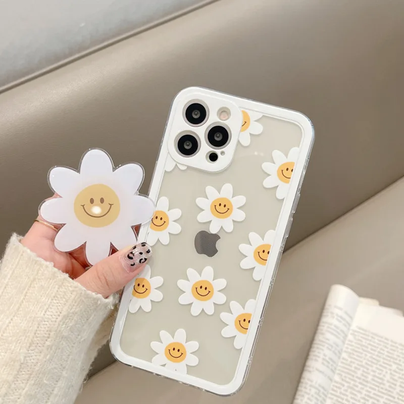 Flower Case With Sunflower Holder For iPhone 13 12 11 Pro Max XR Soft TPU Clear Cover for iphone XS Max X 7 8 Plus SE2020
Flower Case With Sunflower Holder For iPhone 13 12 11 Pro Max XR Soft TPU Clear Cover for iphone XS Max X 7 8 Plus SE2020