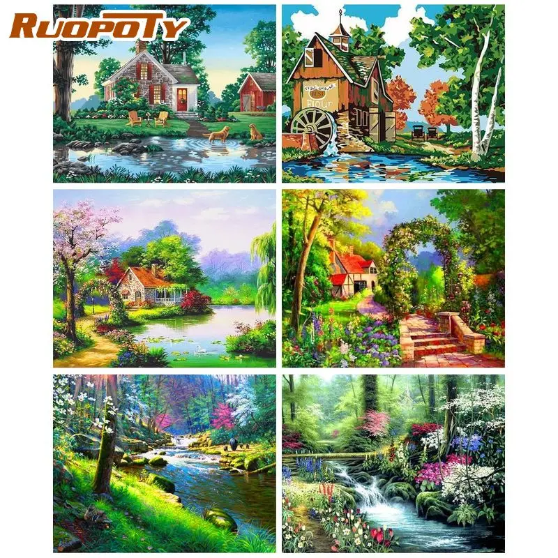 RUOPOTY Oil Painting By Numbers On Canvas Frame Acrylic Paint Coloring On Numbers Landscape Handpainted Wall Decor Diy Gift
RUOPOTY Oil Painting By Numbers On Canvas Frame Acrylic Paint Coloring On Numbers Landscape Handpainted Wall Decor Diy Gift