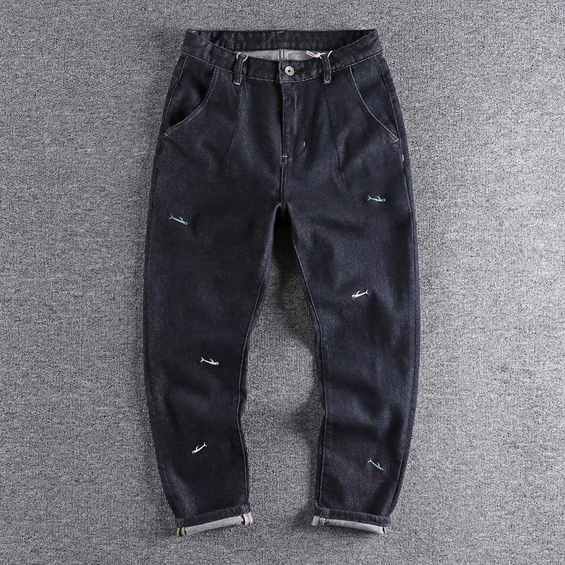 embroidered primary 2023 elastic new color Autumn jeans men's loose tapered small straight youth pants 451
embroidered primary 2023 elastic new color Autumn jeans men's loose tapered small straight youth pants 451