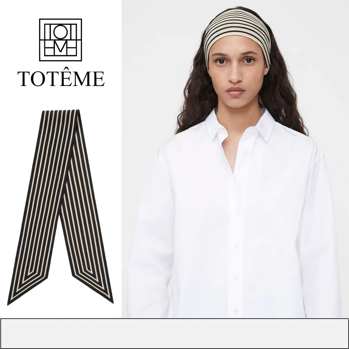 TotemeTwo-color Classic Letter Logo Mulberry Silk Ribbon Scarf Silk Scarf Headband For Women Streamer
TotemeTwo-color Classic Letter Logo Mulberry Silk Ribbon Scarf Silk Scarf Headband For Women Streamer